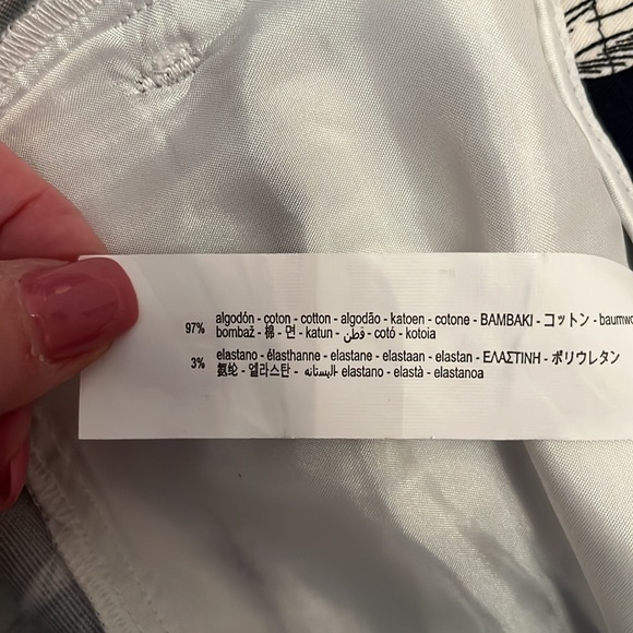 NWT Zara Tropical Chino Fit Ankle Pants - Picture 9 of 10